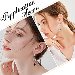 Anti-Tarnish 1 Pair Rhodium Plated 925 Sterling Silver Hoop Earrings&nbsp;STER-BBC0006-31P