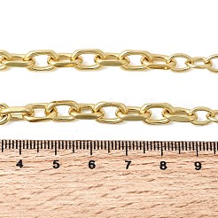 6MM Brass Cable Chain Necklaces&nbsp;NJEW-L013-01G