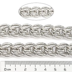 Alloy Oval Link Chains&nbsp;LCHA-K001-01P