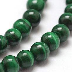 Natural Malachite Bead Strands&nbsp;G-O143-10-4mm