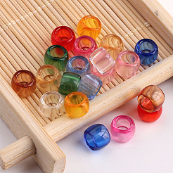 550Pcs 11 Colors Transparent Acrylic European Beads&nbsp;OACR-SP0002-22