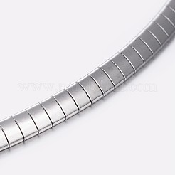 Non-Tarnish 304 Stainless Steel Chain Necklaces&nbsp;NJEW-I205-02P-4MM