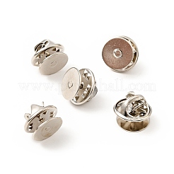 120Pcs Brass Butterfly Clutches Pin Backs&nbsp;KK-J303-01P