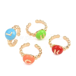 Cute Alloy Enamel Cuff Rings for Women&nbsp;AL-CBA3C8B-13G