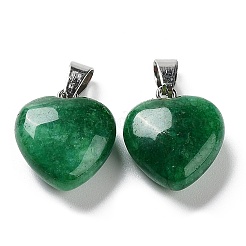 Natural White Jade Charms&nbsp;HEAR-PW0001-057-22