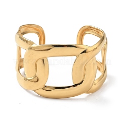 Ion Plating(IP) 304 Stainless Steel Cuff Bangles for Women&nbsp;BJEW-Z078-25G