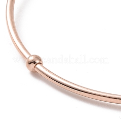 201 Stainless Steel Hollow Out Heart Bangle&nbsp;BJEW-P285-01RG