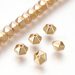 Electroplated Non-magnetic Synthetic Hematite Bead Strand&nbsp;G-E500-01A