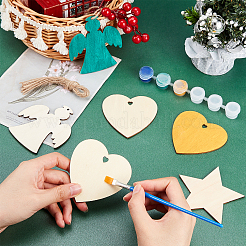 Christmas Theme Wooden Pendants Decorations&nbsp;WOOD-GA0001-09