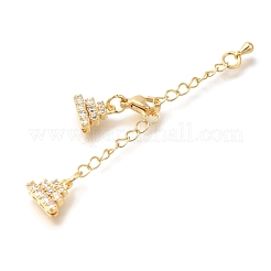 Brass Lobster Claw Clasps&nbsp;KK-K388-62G