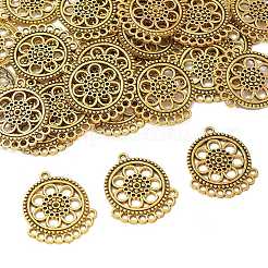 10Pcs Tibetan Style Zinc Alloy Hollow Chandelier Component Links&nbsp;FIND-WH0366-360B