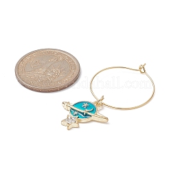 Alloy Enamel Wine Glass Charms&nbsp;AJEW-JO00181
