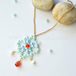 Carribean Blue Mix Pearlized Glass Pearl Beads&nbsp;HY-PH0006-4mm-03