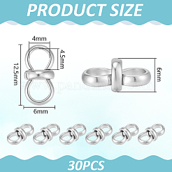 30Pcs 304 Stainless Steel Connector Charms&nbsp;STAS-UN0063-90