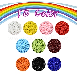 8000Pcs 10 Colors 12/0 Glass Seed Beads&nbsp;SEED-YW0001-33A