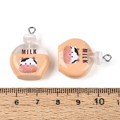 Printed Opaque Resin Pendants&nbsp;RESI-N051-14A