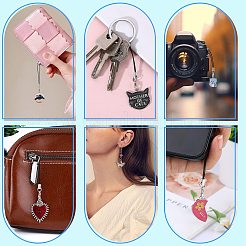 Alloy Enamel Pendant Mobile Straps&nbsp;HJEW-SW00047