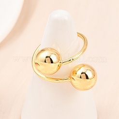 Brass Cuff Rings for Women&nbsp;RJEW-Z113-18G
