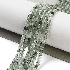 Natural Green Rutilated Quartz Beads Strands&nbsp;G-H042-B13-01