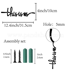 Iron Pendant Decorations&nbsp;HJEW-WH0013-045