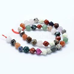 Natural Mixed Gemstone Beads Strands&nbsp;G-F523-25-10mm