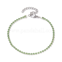 5Pcs 5 Color Glass Rhinestone Tennis Bracelets Set&nbsp;BJEW-JB09735-S