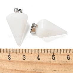 Natural White Jade Pendants&nbsp;G-B127-13P-05