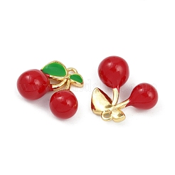 Brass Enamel Charms&nbsp;KK-L231-21G-04