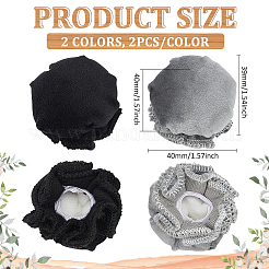 4Pcs 2 Colors Polyester Door Handle Covers&nbsp;AJEW-FG0003-88