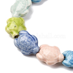 Handmade Porcelain Beads Strands&nbsp;LAMP-G140-02P