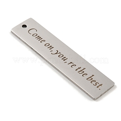 Non-Tarnish 201 Stainless Steel Big Pendants&nbsp;STAS-L079-027B-P