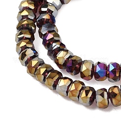 Electroplate Glass Beads Strands&nbsp;GLAA-Q105-03P