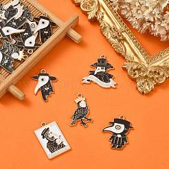 25Pcs 5 Styles Gothic Alloy Pendant&nbsp;ENAM-CJ0004-96