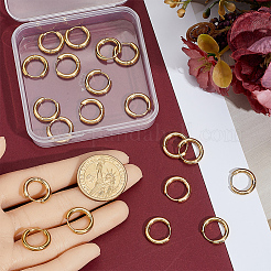 10 Pairs Ion Plating(IP) 304 Stainless Steel Huggie Hoop Earrings&nbsp;EJEW-BBC0002-19B