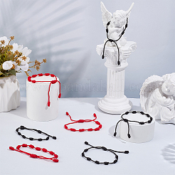 10Pcs 2 Colors Nylon & Polyester Cord Braided Bracelets for Women Men&nbsp;BJEW-SC0001-81