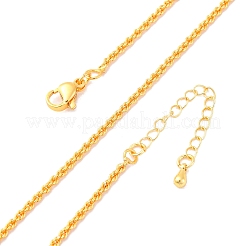 Brass Rope Chains Necklaces for Women&nbsp;NJEW-D302-03G