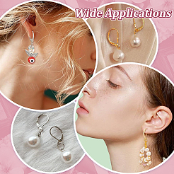 80Pcs 2 Colors 304 Stainless Steel Leverback Earring Findings&nbsp;STAS-ME0001-26
