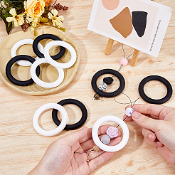 10Pcs 2 Colors Ring Silicone Beads&nbsp;SIL-DC0001-79