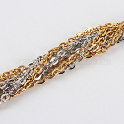 304 Stainless Steel Cable Chain Necklace Making&nbsp;STAS-P045-05
