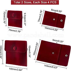 8Pcs 2 Style Square Velvet Jewelry Bags&nbsp;TP-FH0001-01B