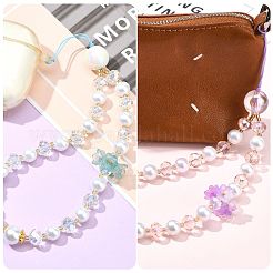 2Pcs 2 Styles Glass & Acrylic Mobile Straps&nbsp;HJEW-SZ00106