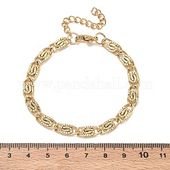 6MM 304 Stainless Steel Lumachina Chain Bracelets&nbsp;SA-CBA2696-14G