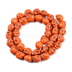Synthetical Turquoise Beads Strands&nbsp;TURQ-S105-10x10mm-04