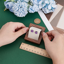 Rectangle Wood Earring Display Stands&nbsp;EDIS-WH0032-20