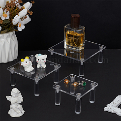 Square Transparent Acrylic Minifigure Display Stands&nbsp;ODIS-FG0001-87