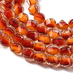 Two Tone Resin Beads Strands&nbsp;GLAA-T035-02I