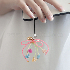 Glass Seed Beads Mobile Straps for Women&nbsp;HJEW-LP0001-70