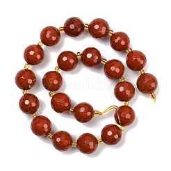 Natural Red Jasper Beads Strands&nbsp;G-C249-A12-16mm