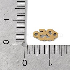 304 Stainless Steel Connector Charms&nbsp;STAS-L279-018G