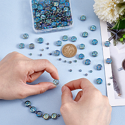 104Pcs 26 Styles Electroplated Glass Beads&nbsp;GLAA-PH0003-97B